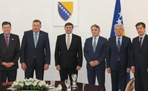 Matthew Palmer sa Dodikom, Džaferovićem i Komšićem: Glavna tema put u NATO