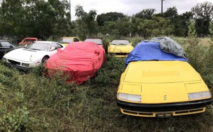Velika šteta, 11 Ferrarija parkirano na jednom polju u SAD-u godinama propada