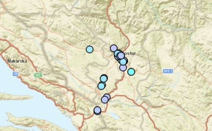 Zatreslo se u Hercegovini: Zemljotres kod Mostara