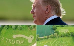 Kakav pogled...: Pogledajte šta je Trumpa dočekalo kad je sletio u London