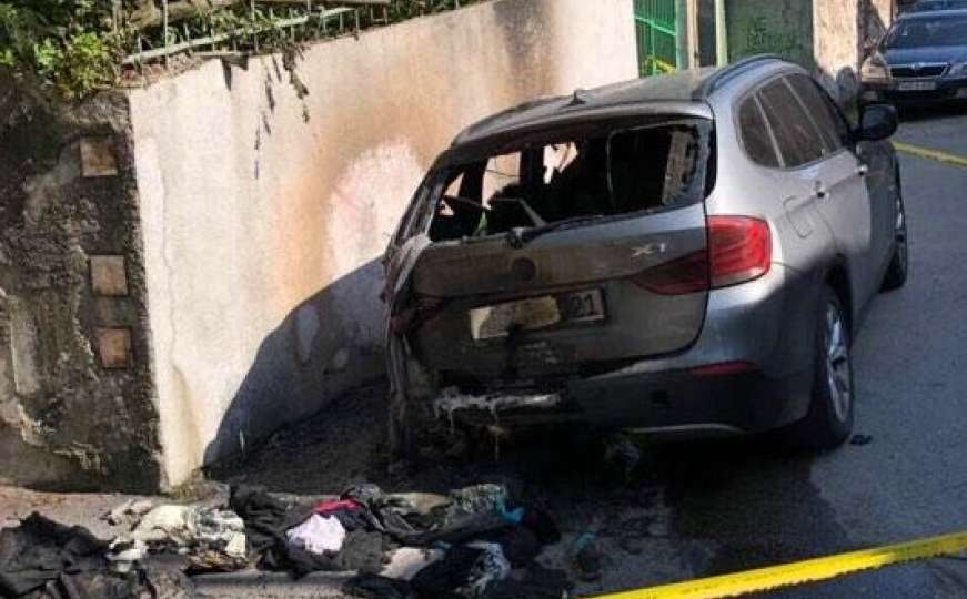 U Sarajevu noćas namjerno zapaljen BMW, policija pokrenula istragu