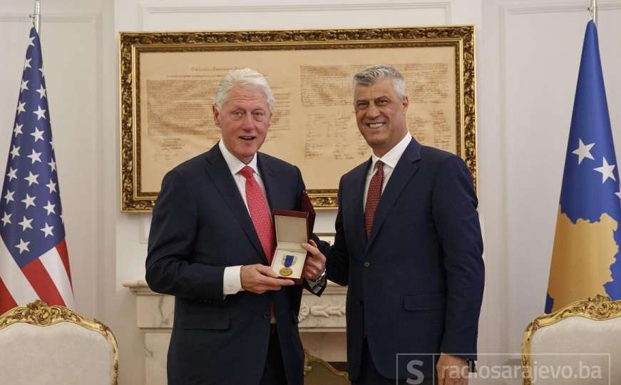 Thaci odlikovao bivšeg američkog predsjednika Clintona "Ordenom slobode"