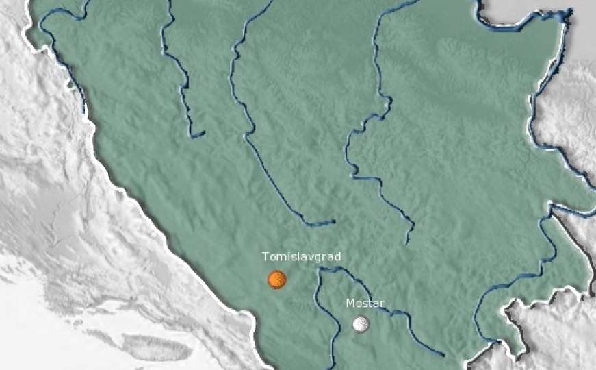 Zemljotres zatresao jugozapad Bosne i Hercegovine