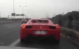 Kad pokušaš prestići sa Ferrarijem, a ne znaš pa se slupaš