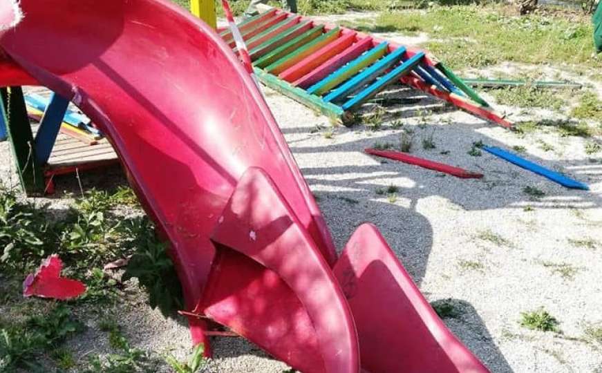 Učestali prizori vandalizma u Sarajevu: Uništen dječji park Betanija-Jezero