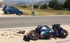 Povrijeđen motociklista: Yamahom se zabio u Golfa "peticu"