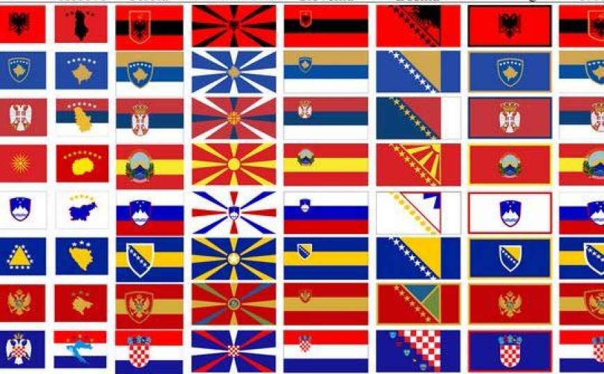 Pogledajte različite varijacije balkanskih zastava: Koja vam je najdraža 