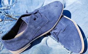 Plave kožne cipele