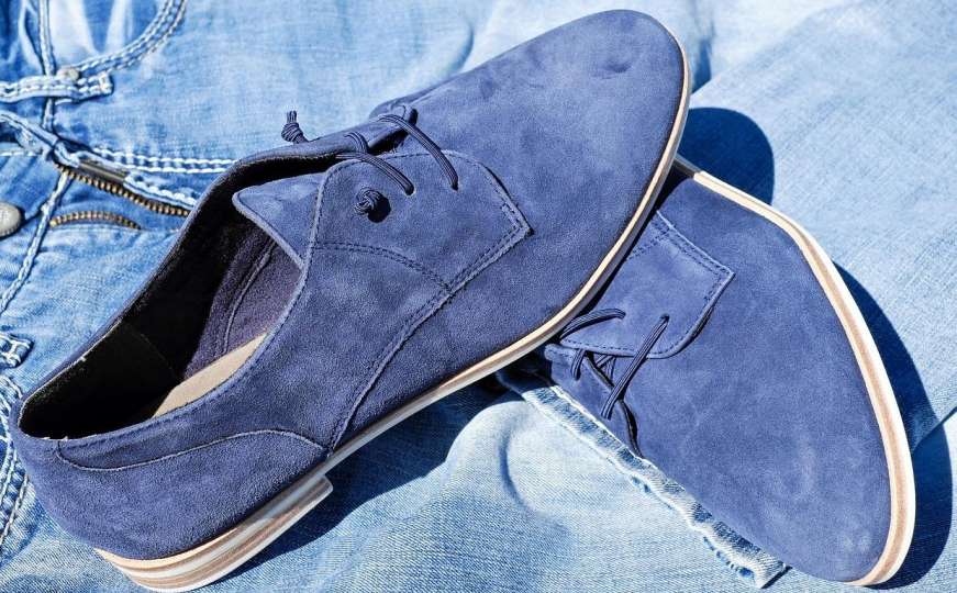 Plave kožne cipele