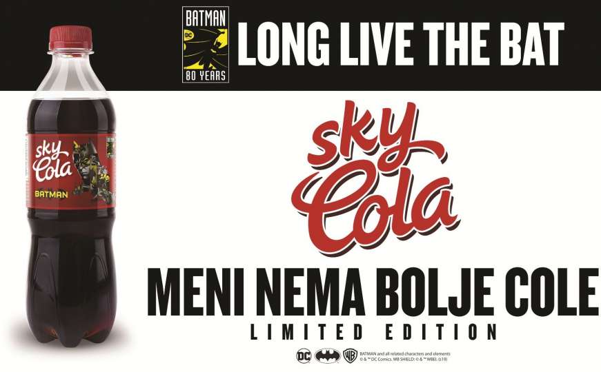 Predstavljena nova edicija kojom Sky Cola obilježava Batmanovu osamdesetu obljetnicu