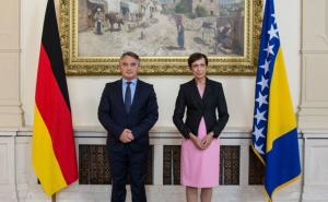 Komšić - Uebber: Njemačka želi da vidi BiH u EU kao jaku multietničku državu