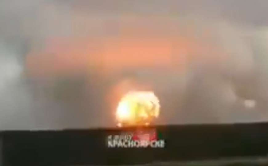 Prvi snimak eksplozije nuklearnog postrojenja u Rusiji