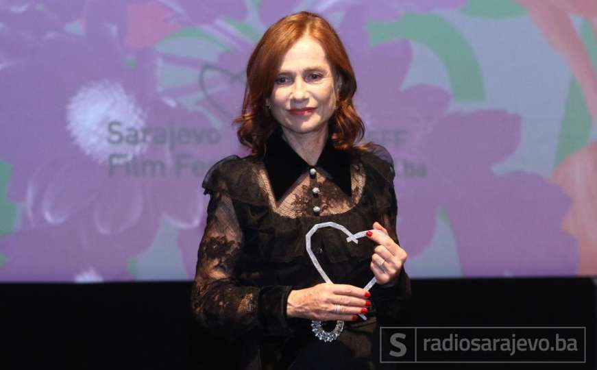 Francuskoj glumici Huppert uručeno priznanje Počasno Srce Sarajeva