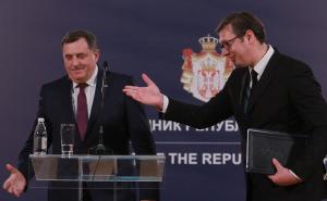 Vučić: Meni baš prija kad je Dodik ovdje, uživam