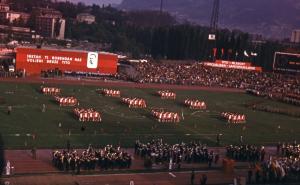 Slet na stadionu Koševo 1975.