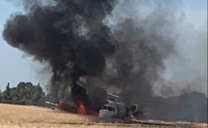 Drama na pisti: Avion sletio u travu, dim “progutao” letjelicu