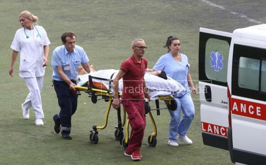 Povrijeđeni Emir Spahić iz bolnice u Trebinju helikopterom OSBiH stigao u Sarajevo
