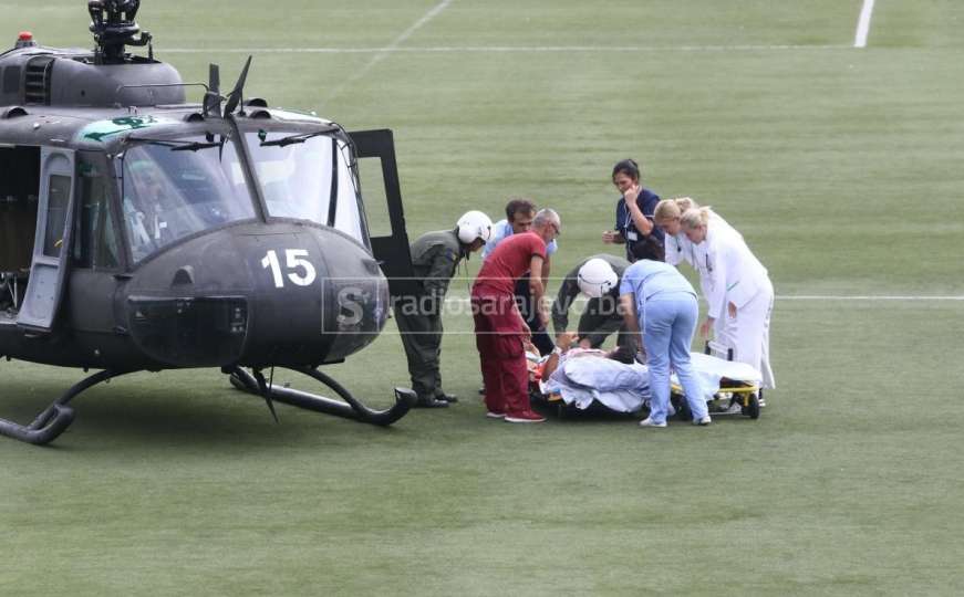 Pogledajte snimak kada je Emir Spahić helikopterom iz Trebinja stigao u Sarajevo
