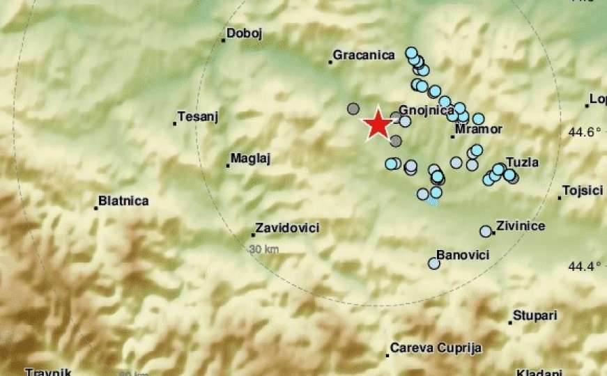 Jutros opet zemljotres u BiH, novi potresi i u Albaniji