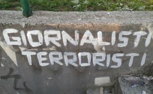 Sarajevo: Objavljeni grafiti "novinari crvi" i "novinari teroristi"