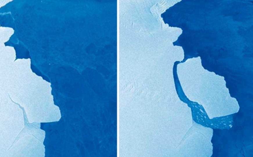 Od Antarktika se odvojila santa leda teška 315 milijardi tona
