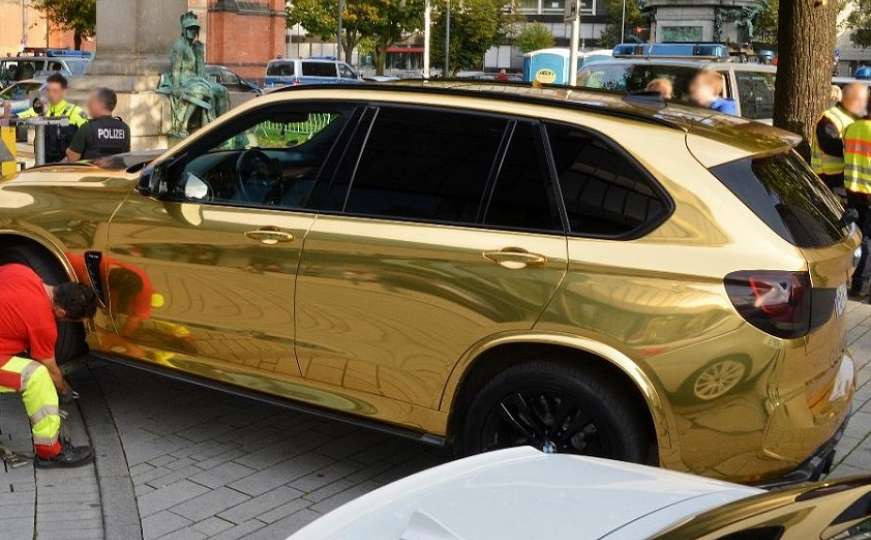 Čudno objašnjenje njemačke policije: Zabranjen zlatni BMW X5 državljanina Kosova