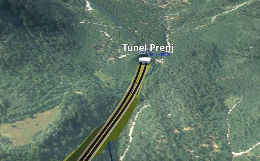 Objavljeno kako bi trebala izgledati dionica autoputa kod Konjica - tunel Prenj