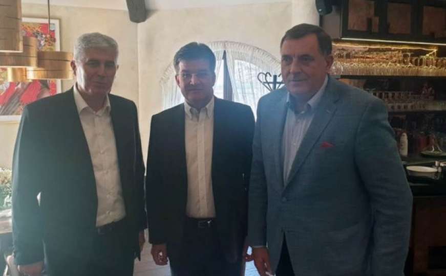 Neočekivani susret u Bratislavi: Dodik, Čović i Lajčak razgovarali o BiH