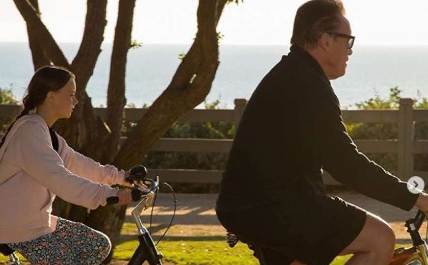 Thunberg i Schwarzenegger zajedno vozili bicikla