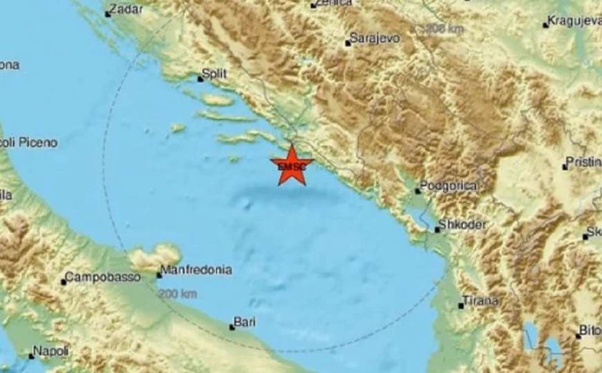Snažan zemljotres probudio stanovnike Dubrovnika 