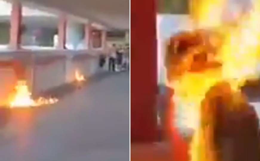 Uznemirujući snimak: Grupa mladića zapalila čovjeka pred očima policije