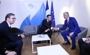 Uz posredovanje Macrona sastali se Thaci i Vučić