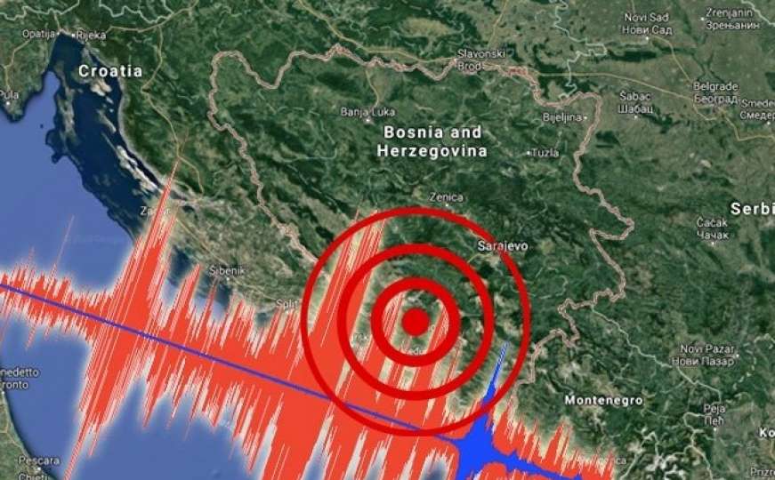 Novi zemljotres na području BiH jačine 2,6 Richtera 