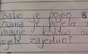 Matematika na bosanski način: Babo je pojeo 8 kolača, a mama 3...