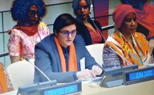 Ajna Jusić u Ujedinjenim nacijama: Herojstvo moje majke nema mjerilo