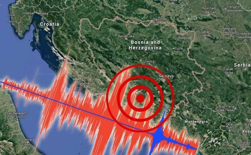 Jak zemljotres pogodio Bosnu i Hercegovinu