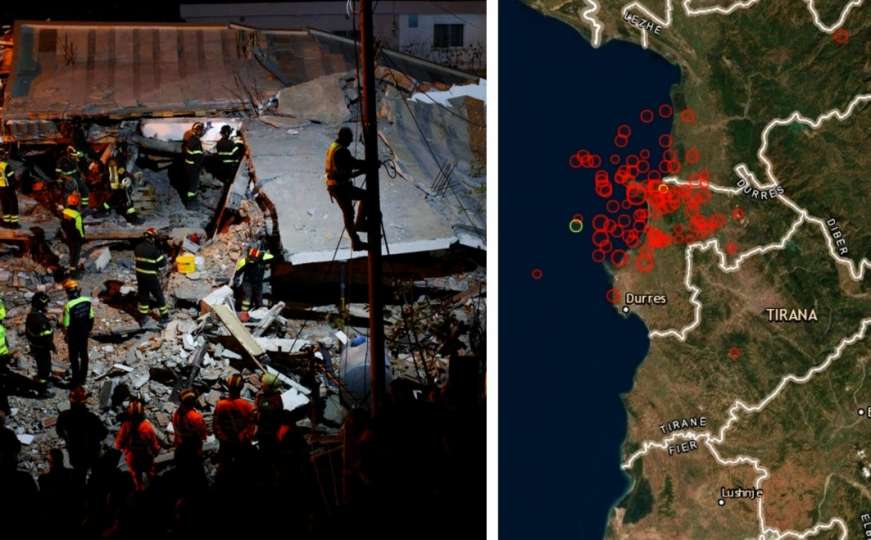 Tlo i dalje podrhtava: Od ponoći 15 novih zemljotresa u Albaniji i Jadranu