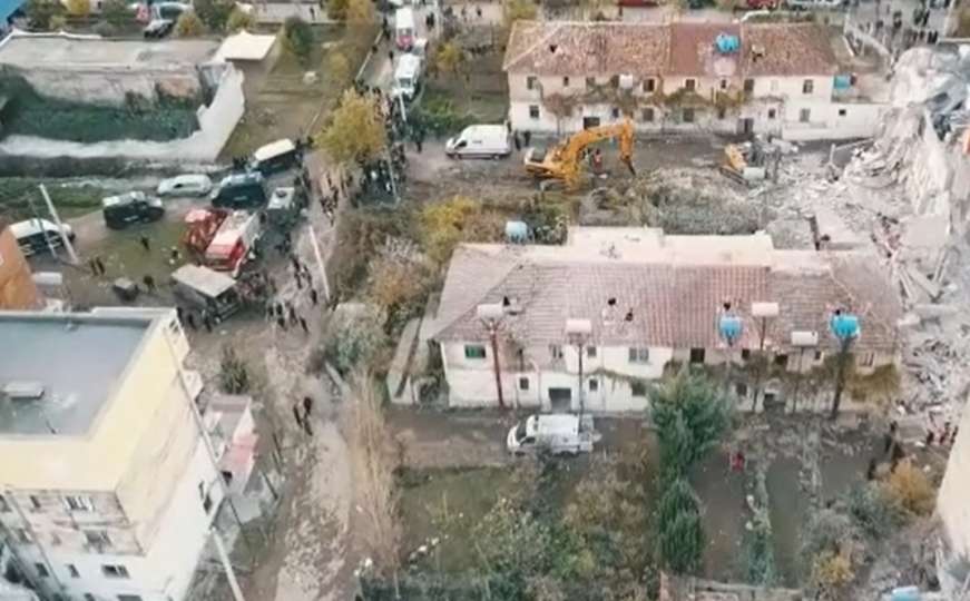 Snimci iz zraka pokazuju razmjere katastrofe u Albaniji