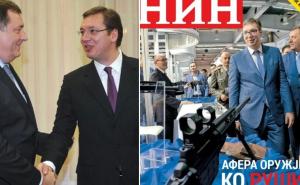 Poznati magazin na naslovnici objavio fotografiju puške uperene u Vučića i Dodika