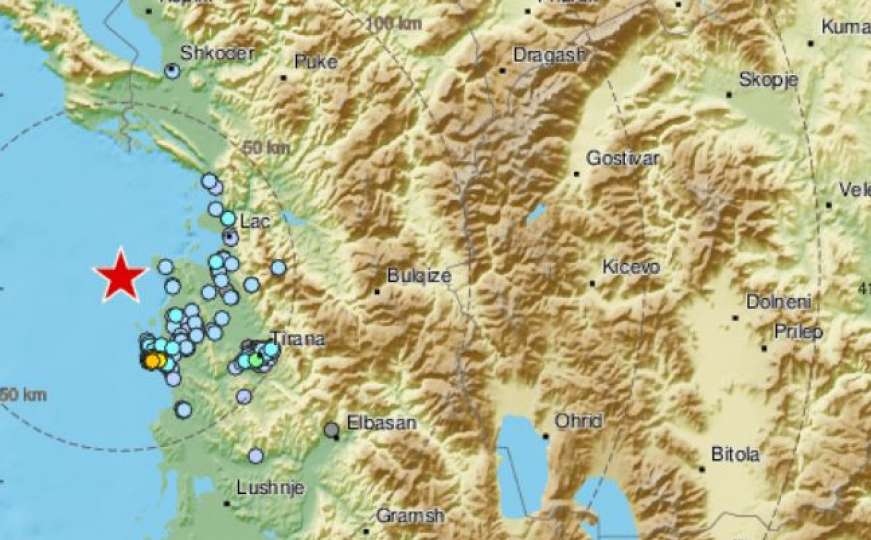 Novi zemljotres na području Balkana: Epicentar u Jadranskom moru
