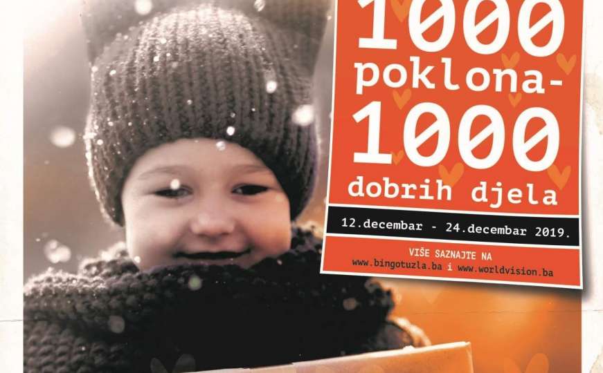 World Vision i Bingo podijelit će 1000 paketića najranjivijoj djeci u BiH
