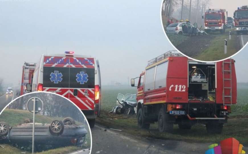 Jezive scene udesa: Smrskani automobili, vatrogasci sjekli vozila da izvuku tijela