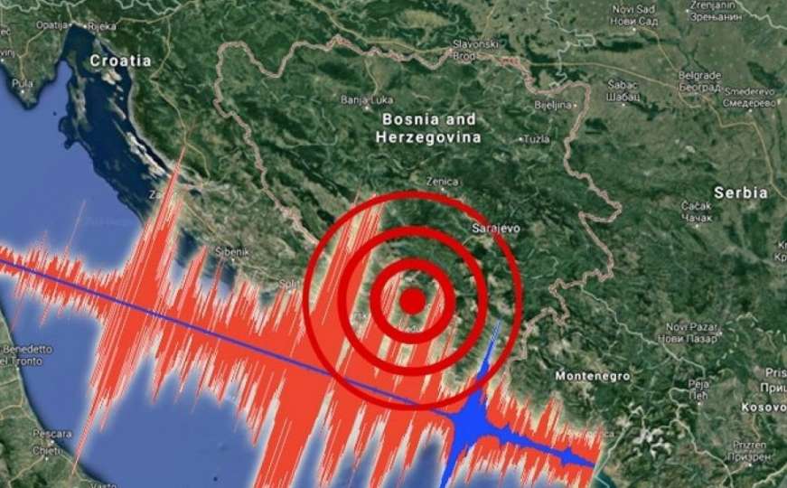 Zemljotres uznemirio noćas građane BiH, osjetio se i u Dalmaciji