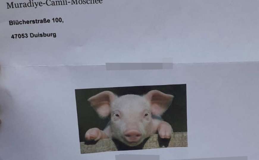 Nova provokacija u Njemačkoj: Na adresu džamije stiglo pismo sa glavom svinje