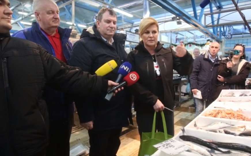 Kolinda i na pijaci napala Milanovića: "Vuk dlaku mijenja, ali ćud nikada"