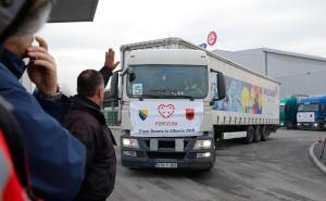 Konvoj pomoći s oko 300 tona robe krenuo iz Sarajeva prema Albaniji