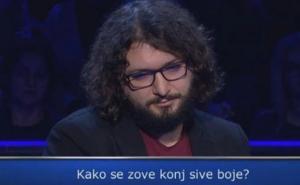 Josip u kvizu 'Ko želi biti Milioner' pao na pitanju o konju sive boje
