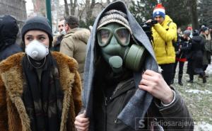 U Sarajevu protest zbog zagađenja zraka, došao i premijer Edin Forto
