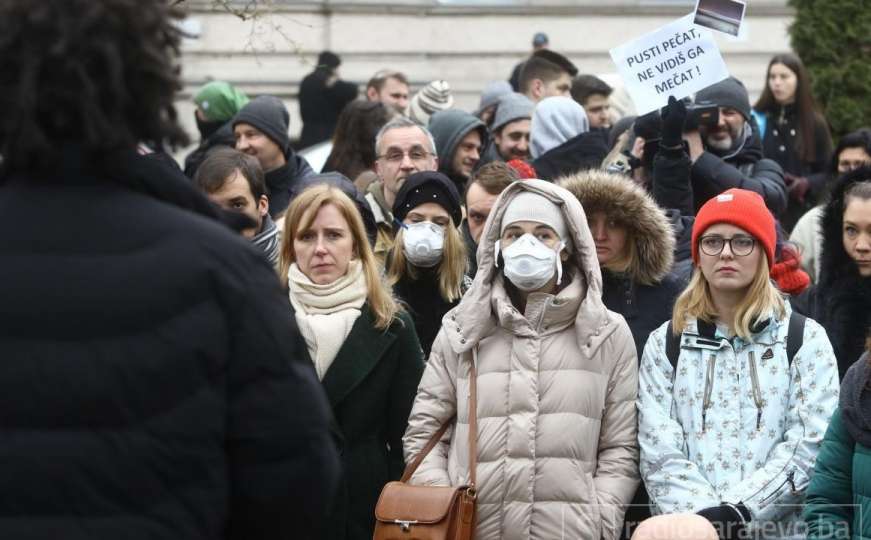 Građani Sarajeva uputili zahtjeve i okončali protest zbog zagađenosti zraka