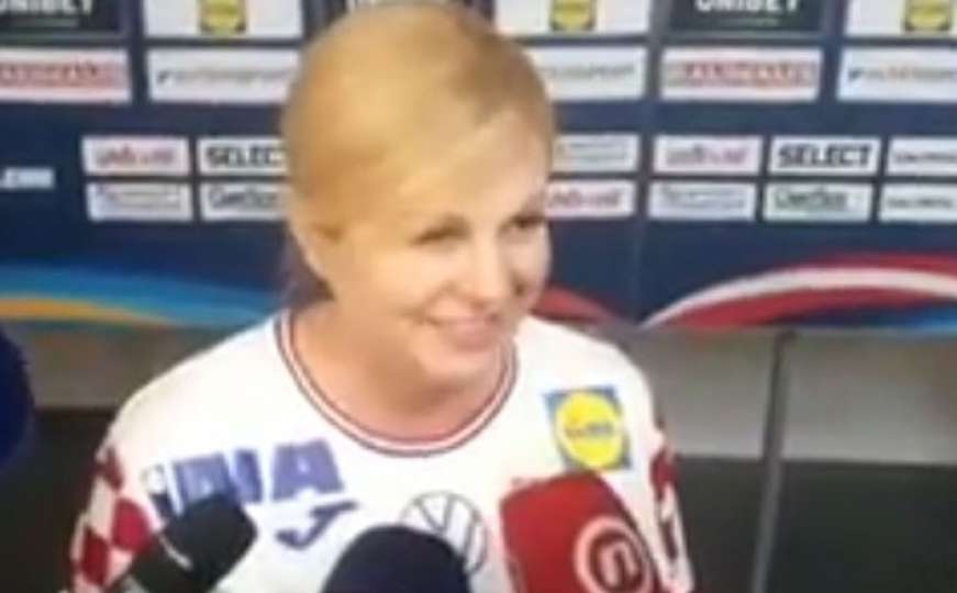 Kolinda Grabar-Kitarović bodri Hrvatsku u finalu Europskog prvenstva